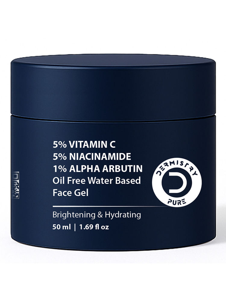 DERMISTRY Vitamin C Oily Skin Moisturizer Face Gel With Niacinamide Alpha Arbutin For Glowing Skin-image-17