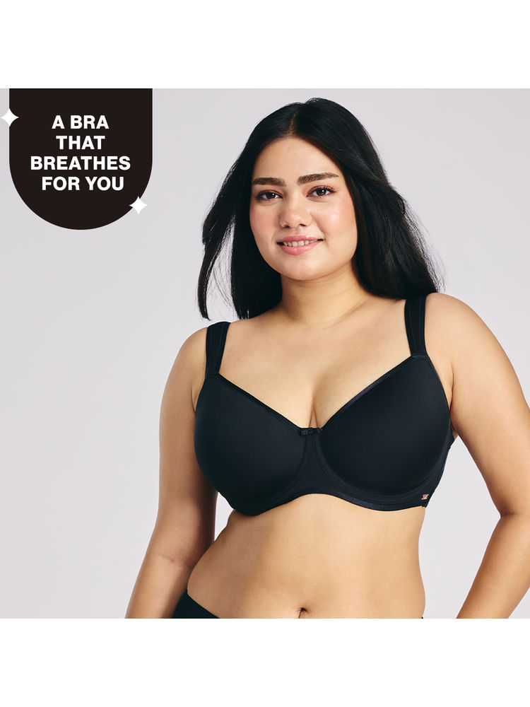 Nykd by Nykaa AirFlex Spacer Lightly Padded Non Wired Breathable Bra-Black NYB423-picture-20