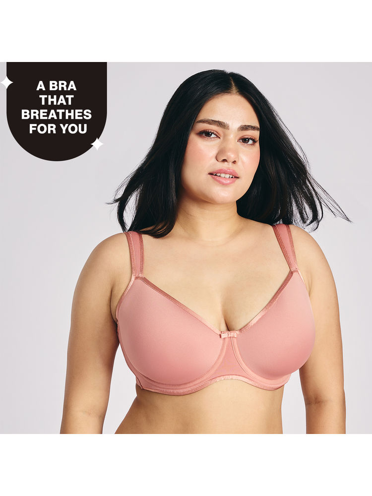 Nykd by Nykaa AirFlex Spacer Lightly Padded Non Wired Breathable Bra-Nude NYB423-image-33