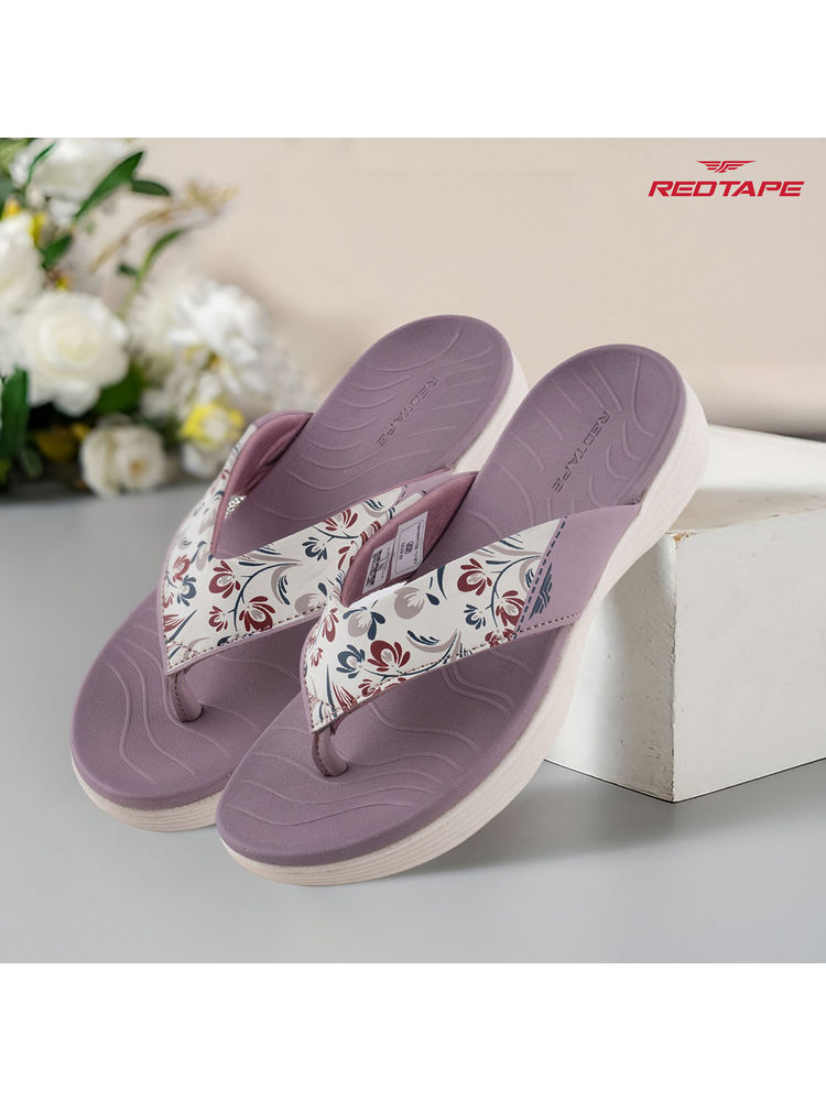 Red Tape Lavender Wovens Thomes Flip Flop-picture-20