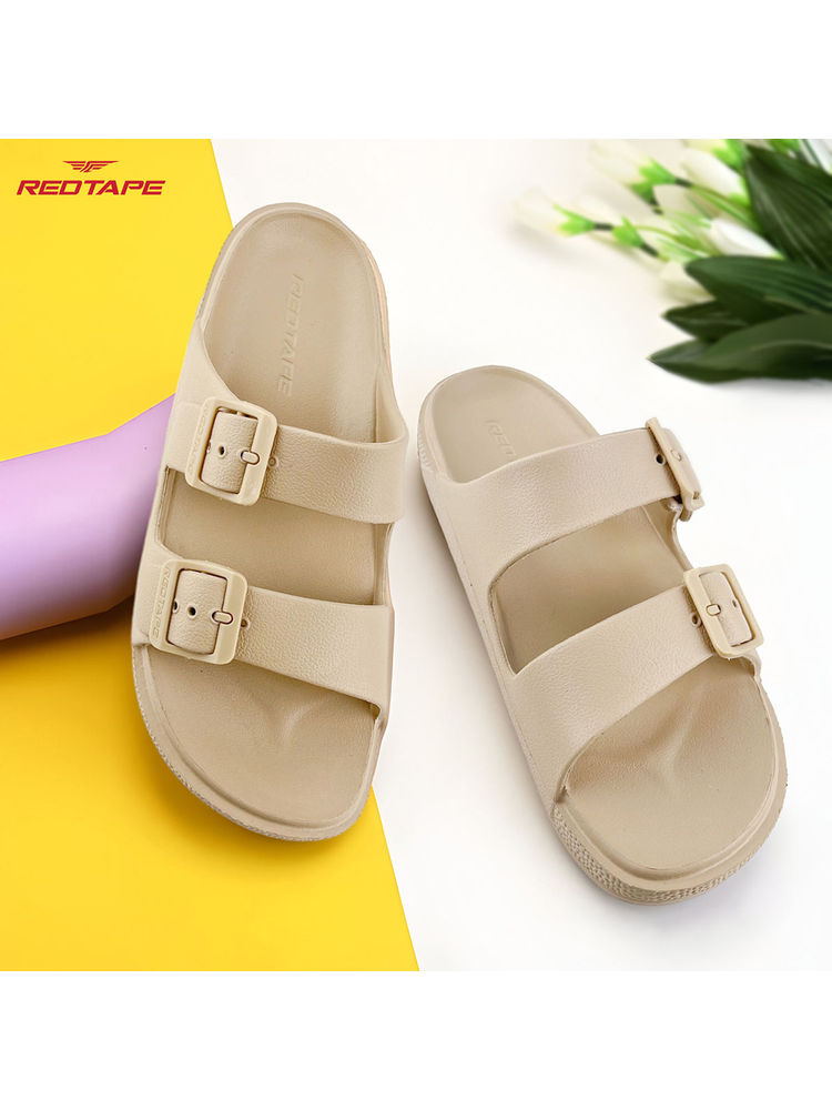 Red Tape Beige Wovens Eva Comfort Sandals-picture-18