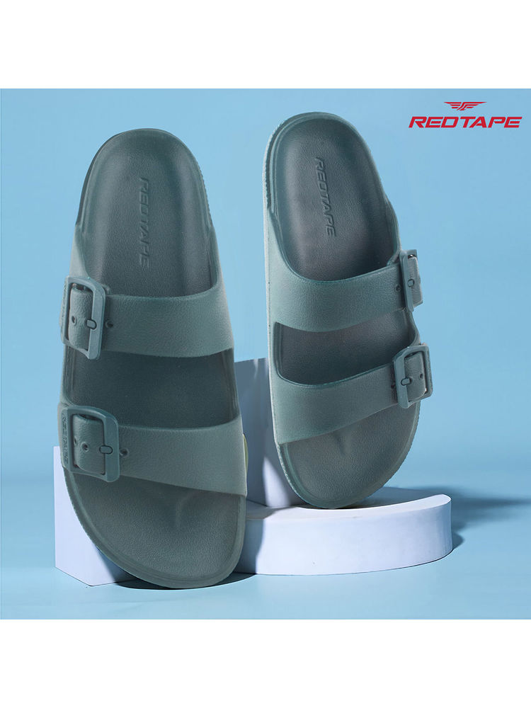 Red Tape Green Wovens Eva Comfort Sandals-image-22