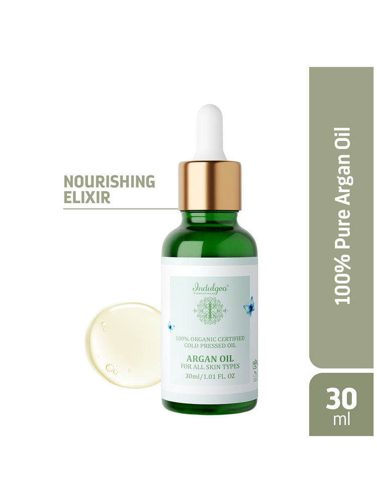 Indulgeo Essentials 100% Cold Pressed Organic Argan Oil - For Skin & Hair-image-11