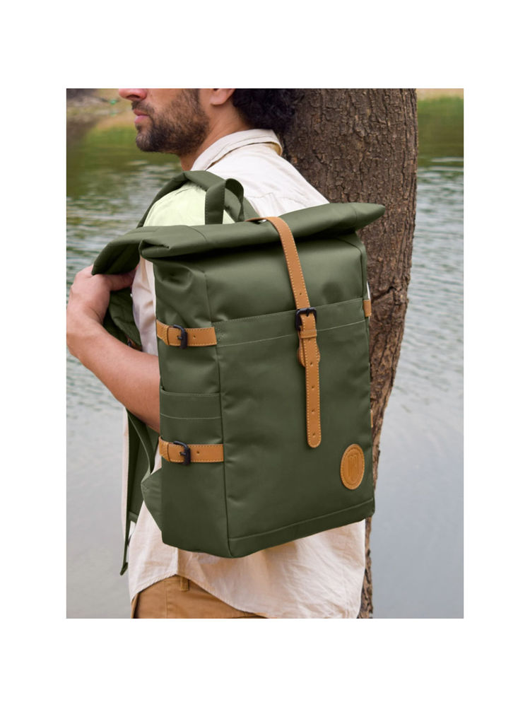 Mona B Unisex Voyager Green Backpack-picture-11