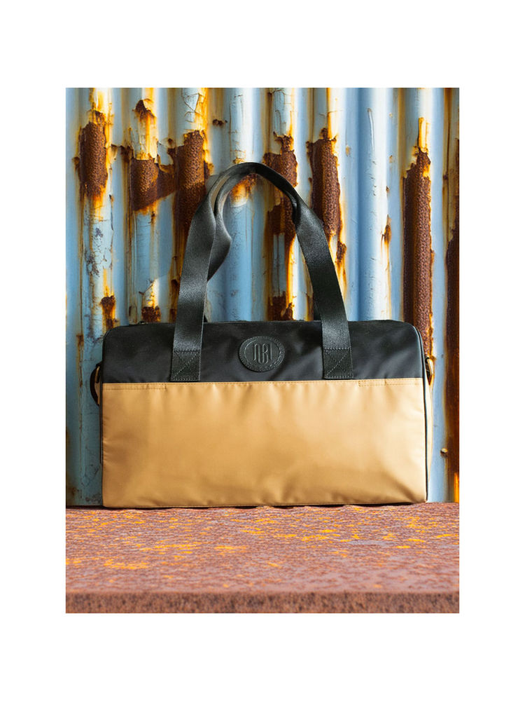 Mona B Unisex Voyager Mustard Duffel Bag with Detachable Strap-picture-23