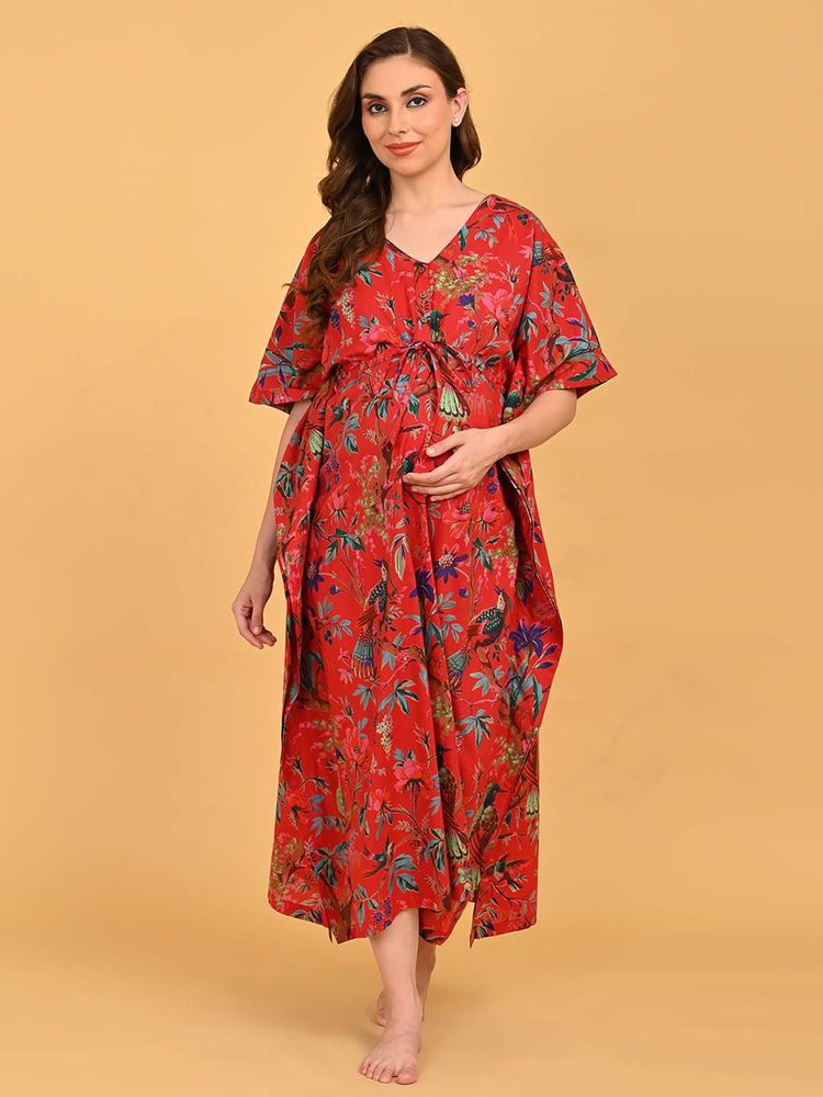 The Mom Store Painted Breeze Maternity And Nursing Kaftan-picture-4