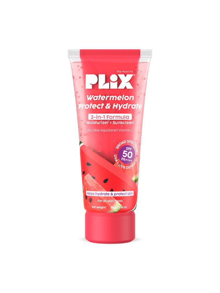 Plix Watermelon SPF PA++++ 50 Protect & Hydrate 2 In 1 Moisturizer + Sunscreen-image-35