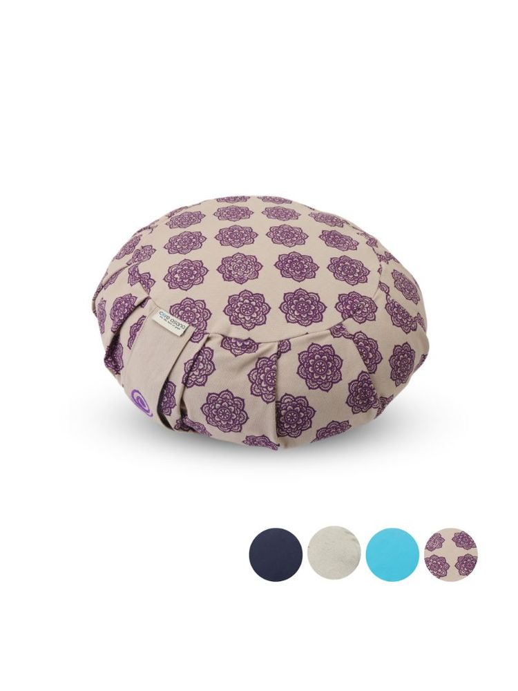 Core Asana Round Meditation Cushion- Violet Mandala-picture-13