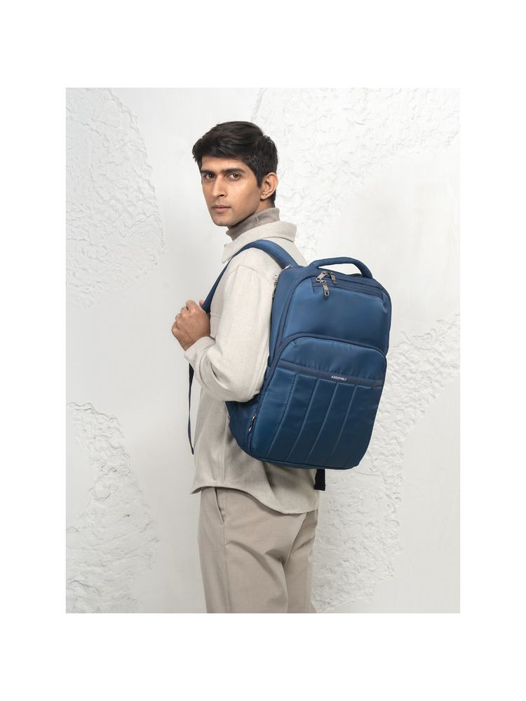 Assembly Rover Blue Laptop Backpack with Dust Cover for Men and Women-picture-17