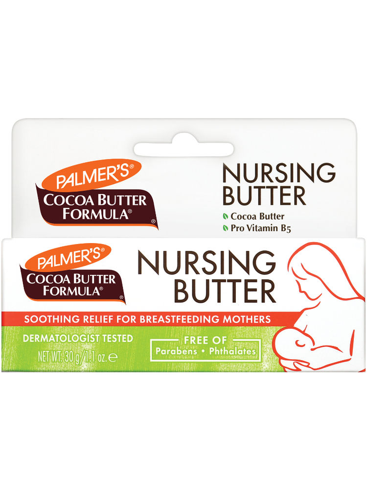 Palmer's Cocoa Butter Nursing Butter, For Pregnancy & Breastfeeding, Relieves Sore, Cracked Nipples