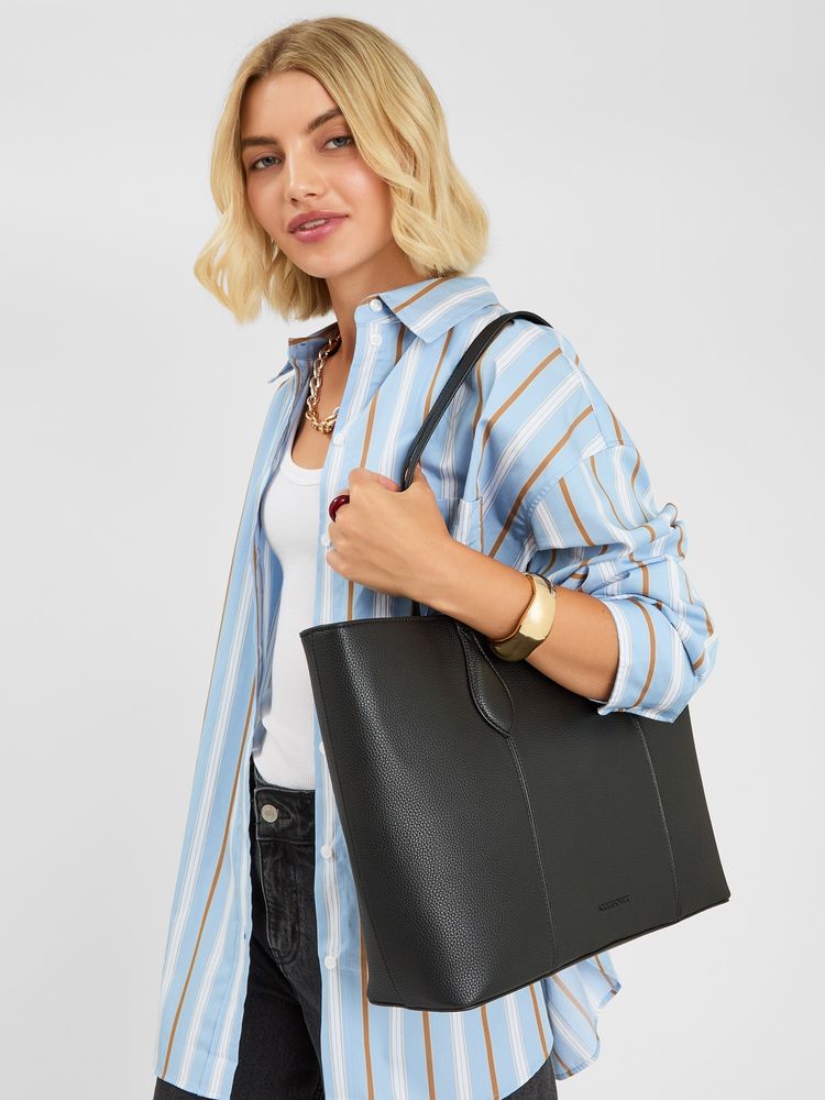 Accessorize London Women's Black Laptop Tote Bag-picture-38