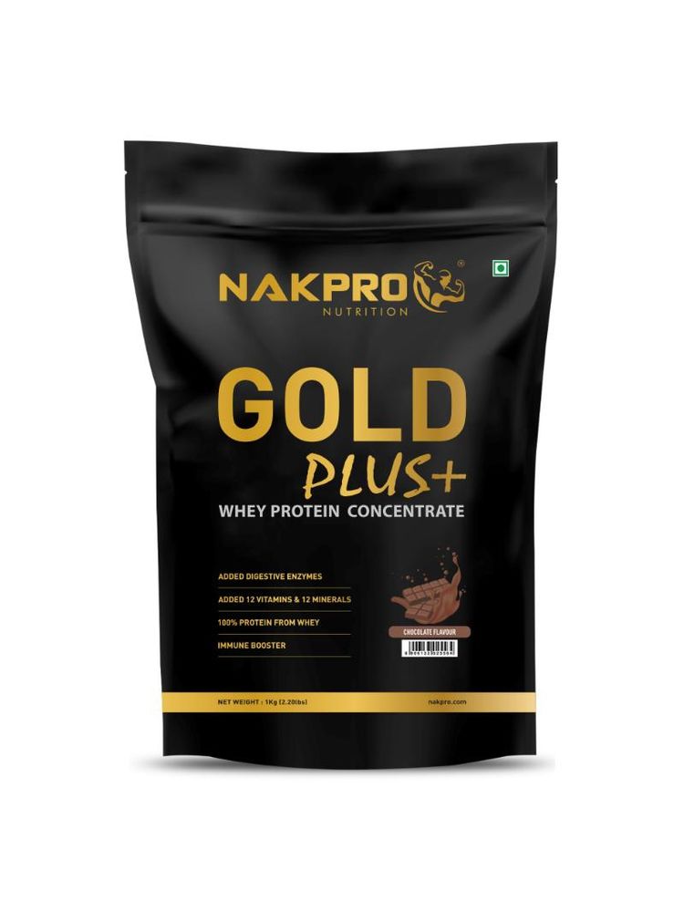 NAKPRO Gold Plus+ Whey Protein Concentrate With Digestive Enzymes - Chocolate-image-25