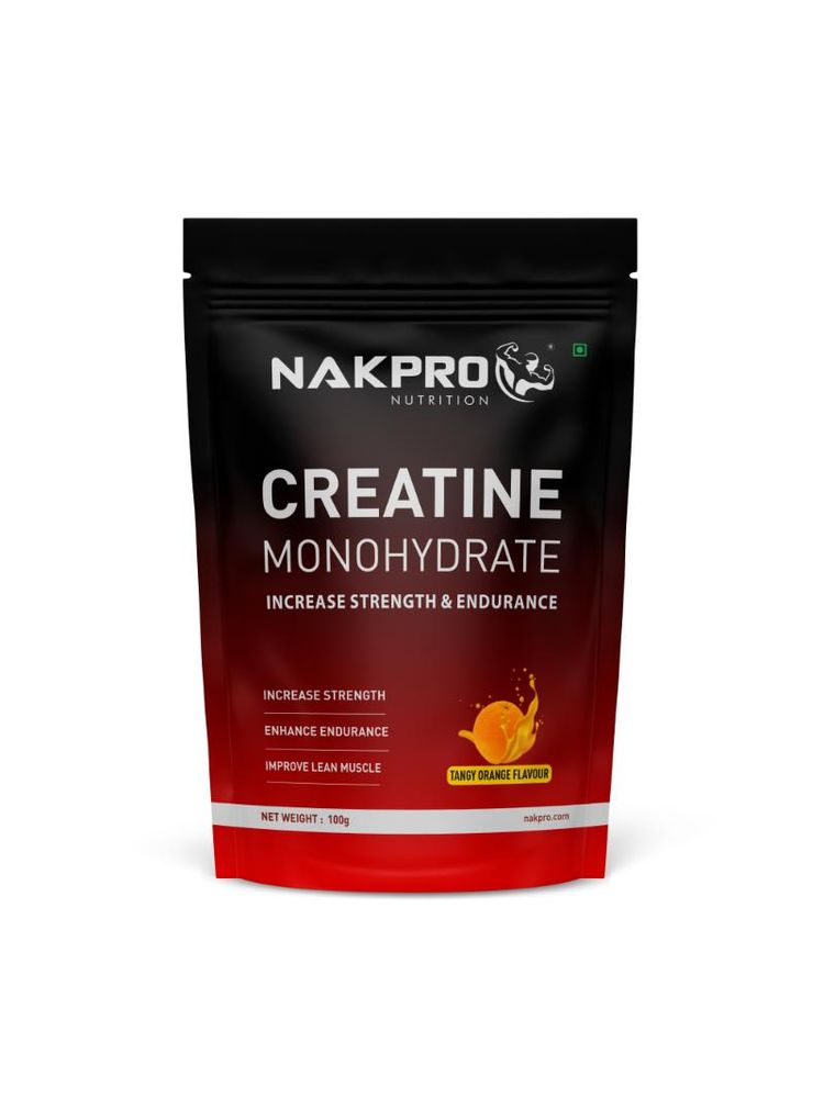 NAKPRO Creatine Monohydrate for Increase Strength & Endurance - Tangy Orange-image-21
