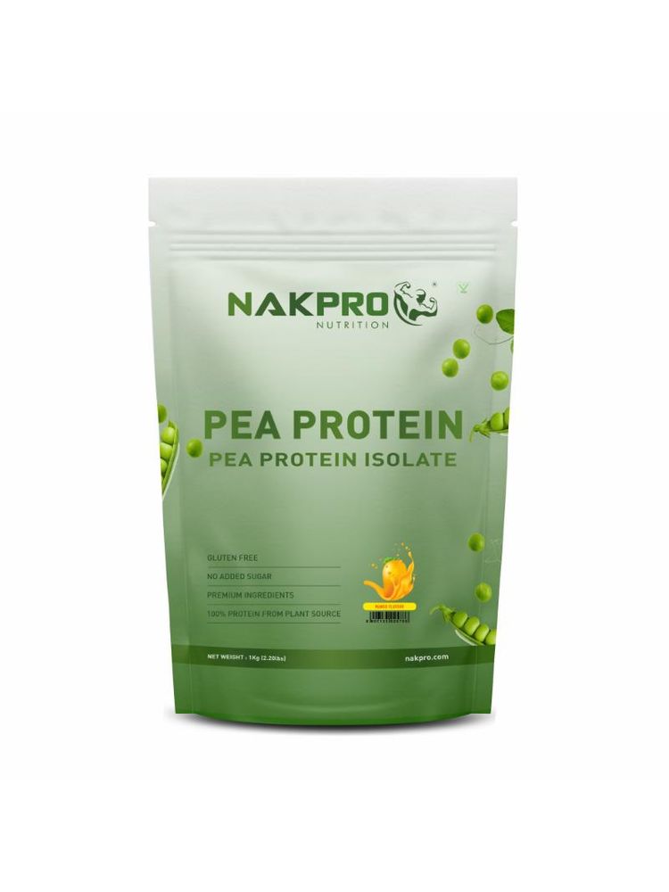 NAKPRO Pea Protein Isolate Plant Based Vegan Protein Powder - Mango