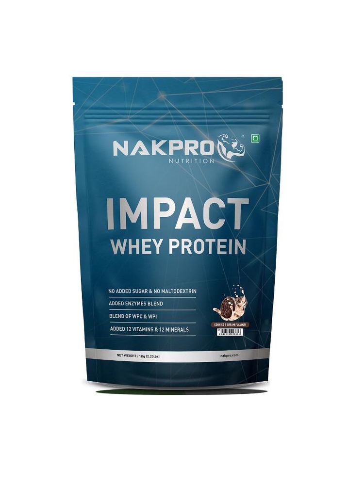NAKPRO Impact Whey Protein Powder - Cookies & Cream