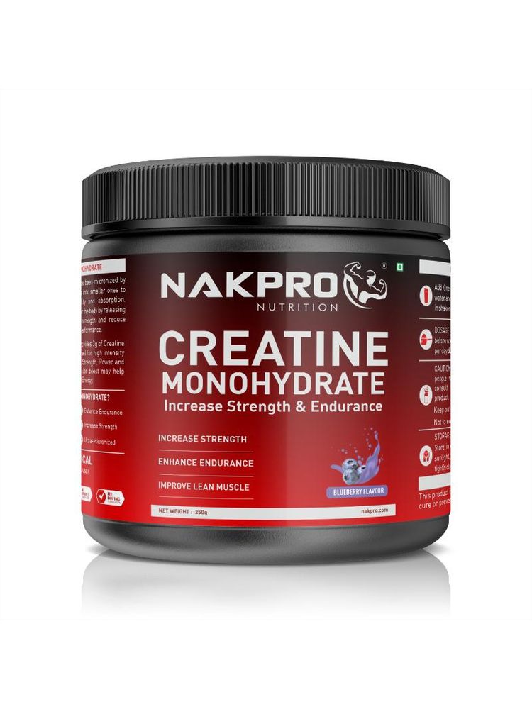 NAKPRO Creatine Monohydrate for Increase Strength & Endurance Powder - Blueberry-picture-21