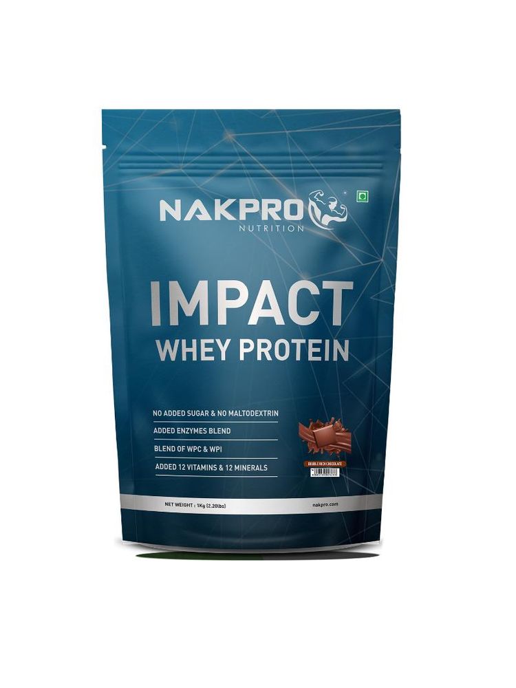 NAKPRO Impact Whey Protein Powder - Double Rich Chocolate