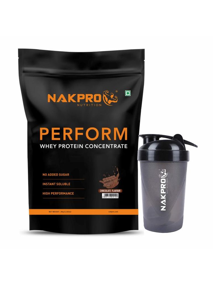 NAKPRO Perform Whey Protein Concentrate With Protein Shaker - Chocolate-image-14