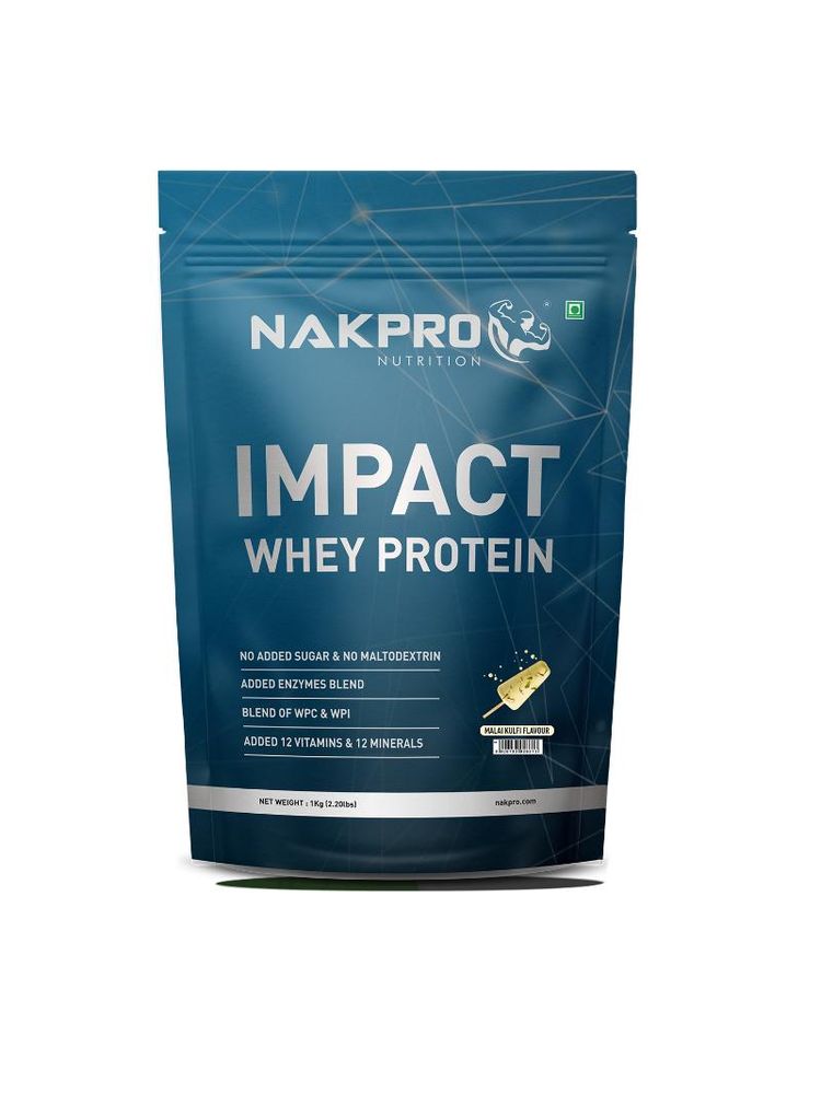 NAKPRO Impact Whey Protein Powder - Malai Kulfi