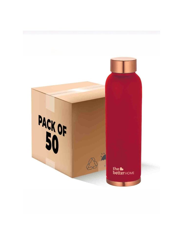 The Better Home Copper Bottle 950 Ml- Maroon (50Pcs)-image-8