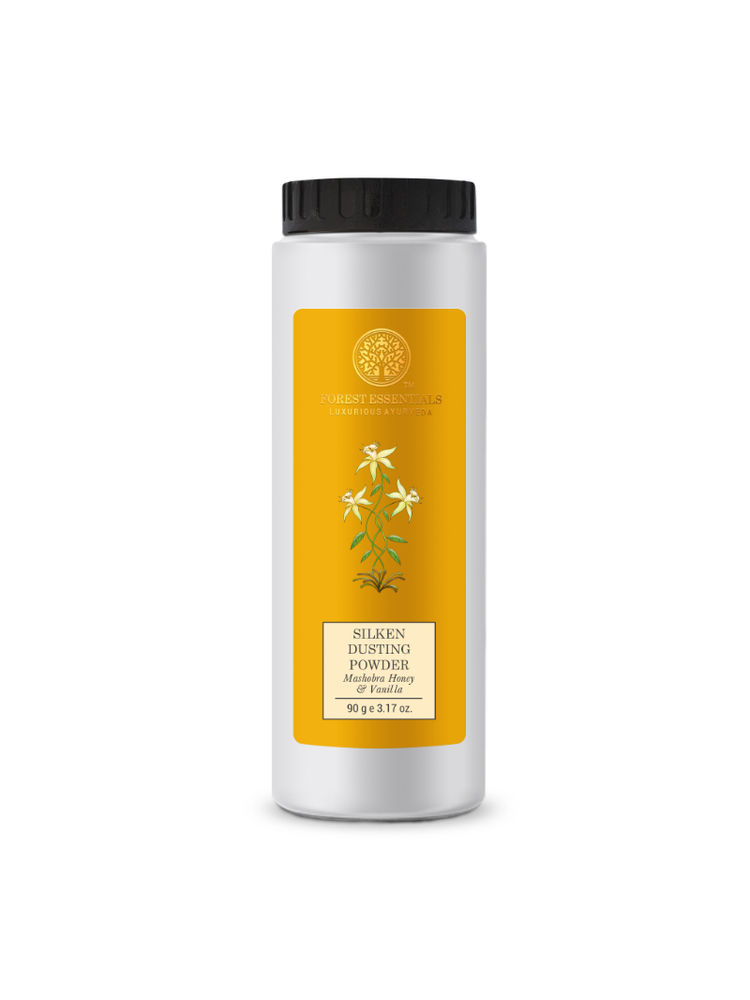 Forest Essentials Silken Dusting Powder Mashobra Honey & Vanilla - Natural Talc Free Powder-picture-24