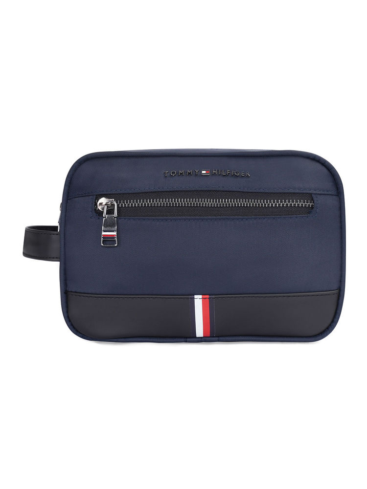 tommy hilfiger accessories Tommy Hilfiger Unisex Radiant Casual Toiletry Case - Navy Black-picture-38
