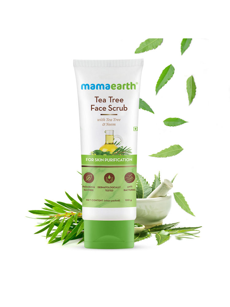 Mamaearth Tea Tree Face Scrub With Tea Tree And Neem For Skin Purification-image-11