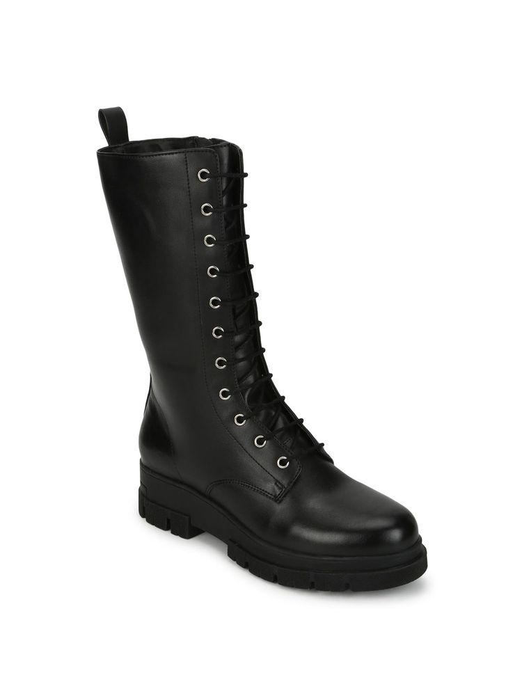 Truffle Collection Black Solid Boots