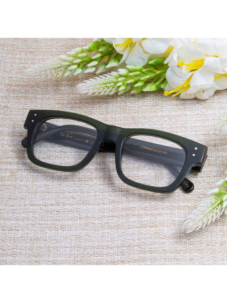 TED SMITH Unisex Full Rim Green Square Frame-picture-45
