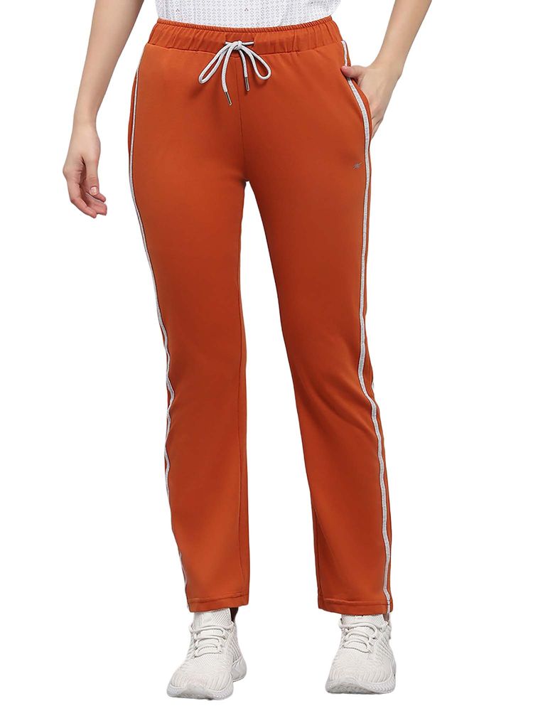 Monte Carlo Women Regular Coral Solid Trackpant-picture-15