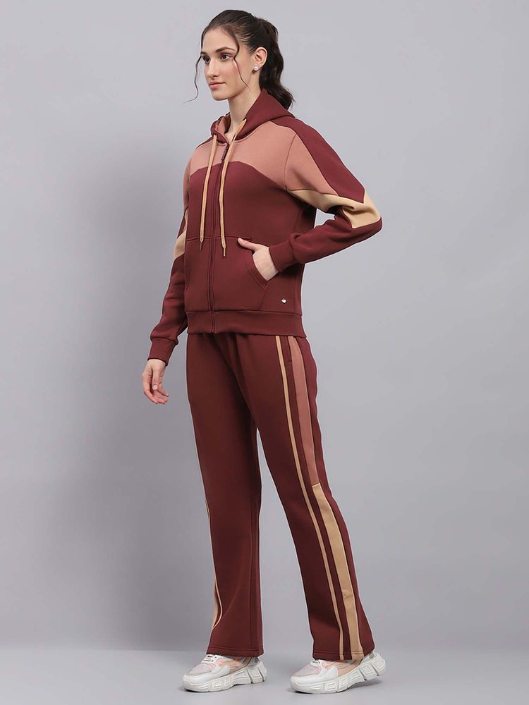 Monte Carlo Women Regular Fit Full Sleeve Hooded Tracksuit-picture-11
