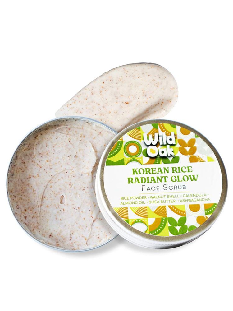 Wild Oak Korean Rice Radiant Glow Face Scrub