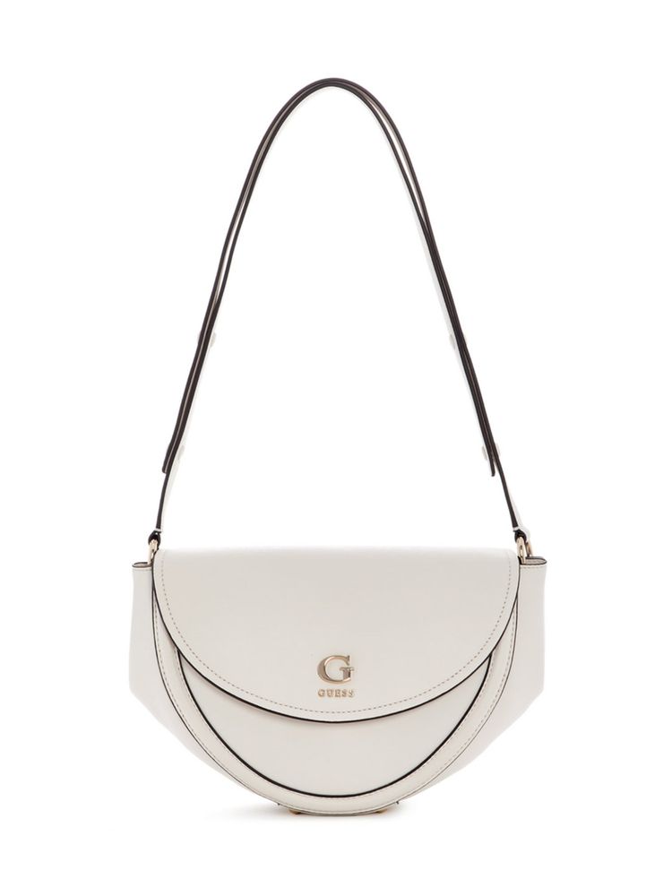 guess fashion Guess Coleen White Women Snap Button Solid Shoulder Bag-picture-25