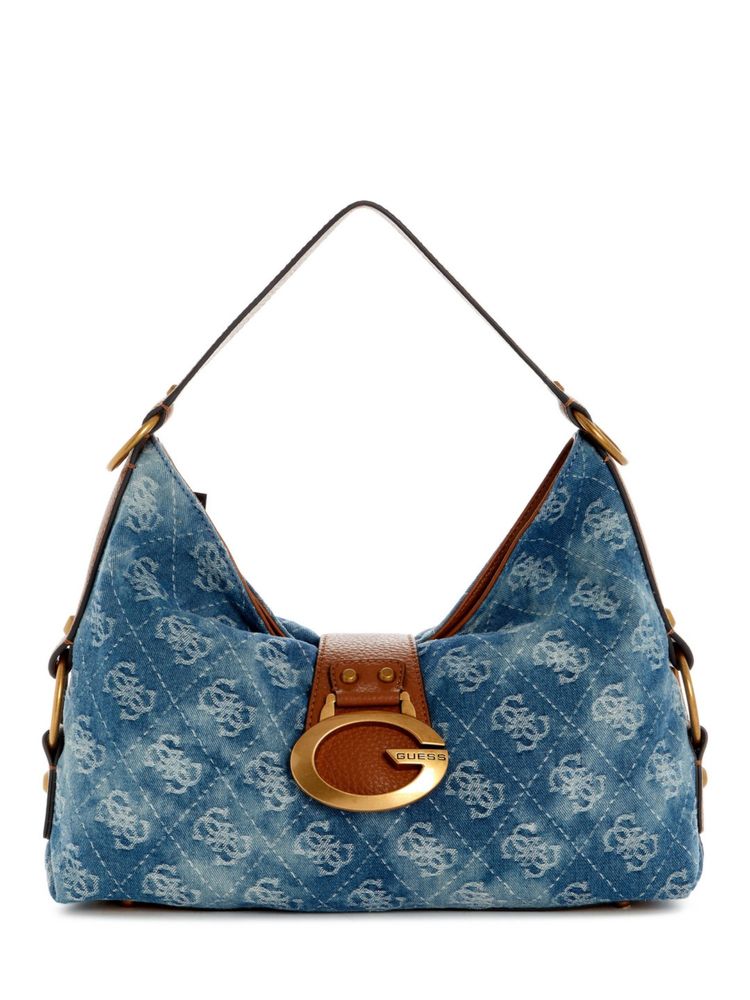 Guess Camden Women Zipper Printed Hobo Shoulder Bag-image-47