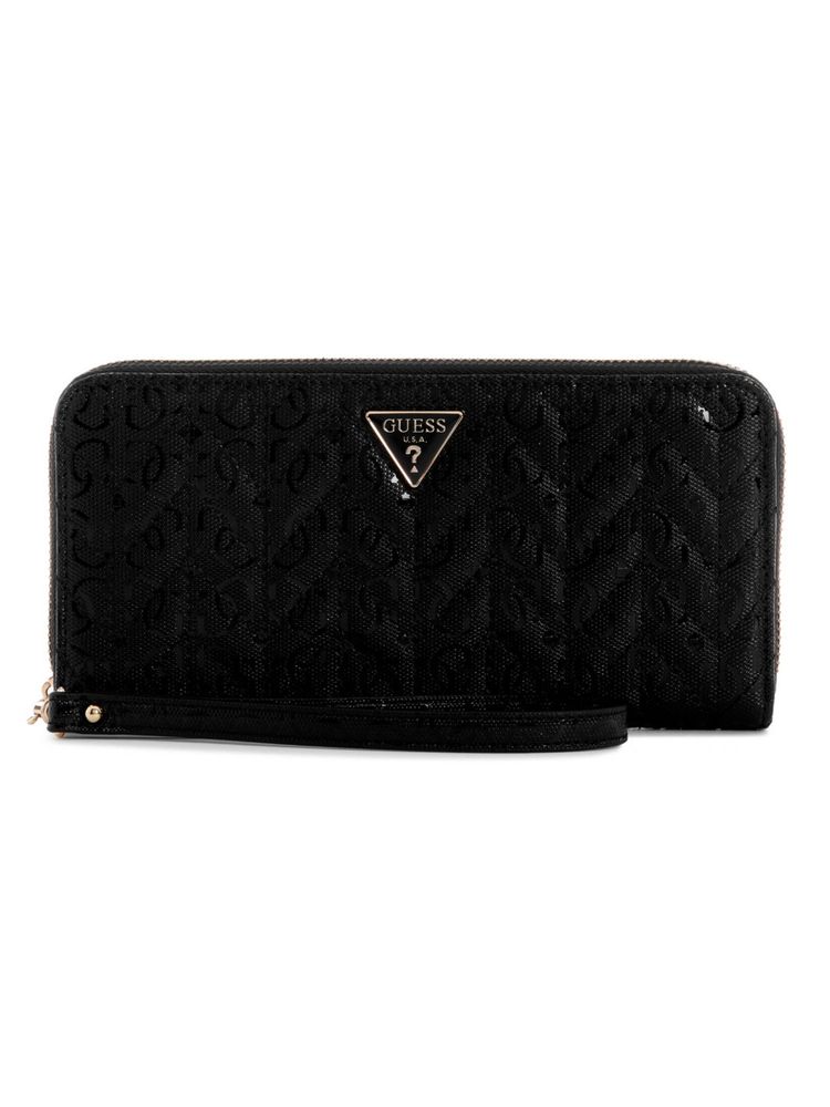 Guess Stacey Black Women Zipper Quilted Large Wallet-image-45