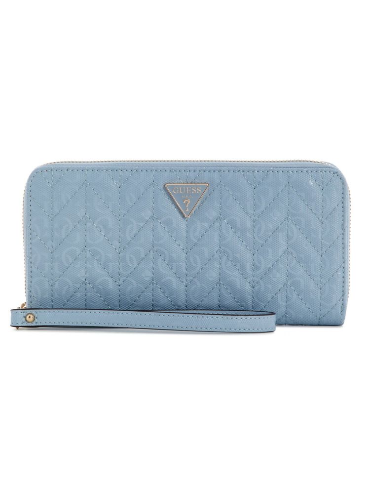 guess fashion Guess Stacey Blue Women Zipper Quilted Large Wallet-picture-20