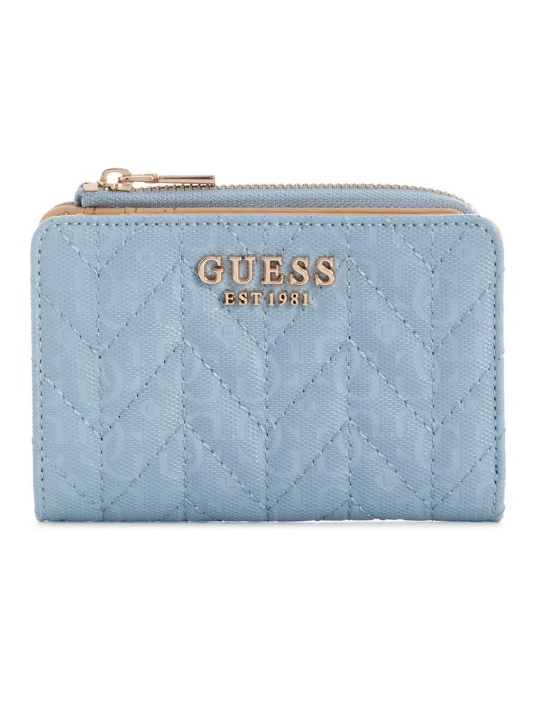 guess fashion Guess Stacey Blue Women Zipper Quilted Card Case-picture-21