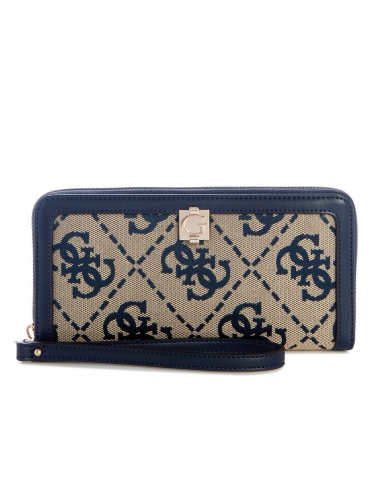 guess fashion Guess Audrey Navy Blue Women Zipper Textured Wallet-picture-24