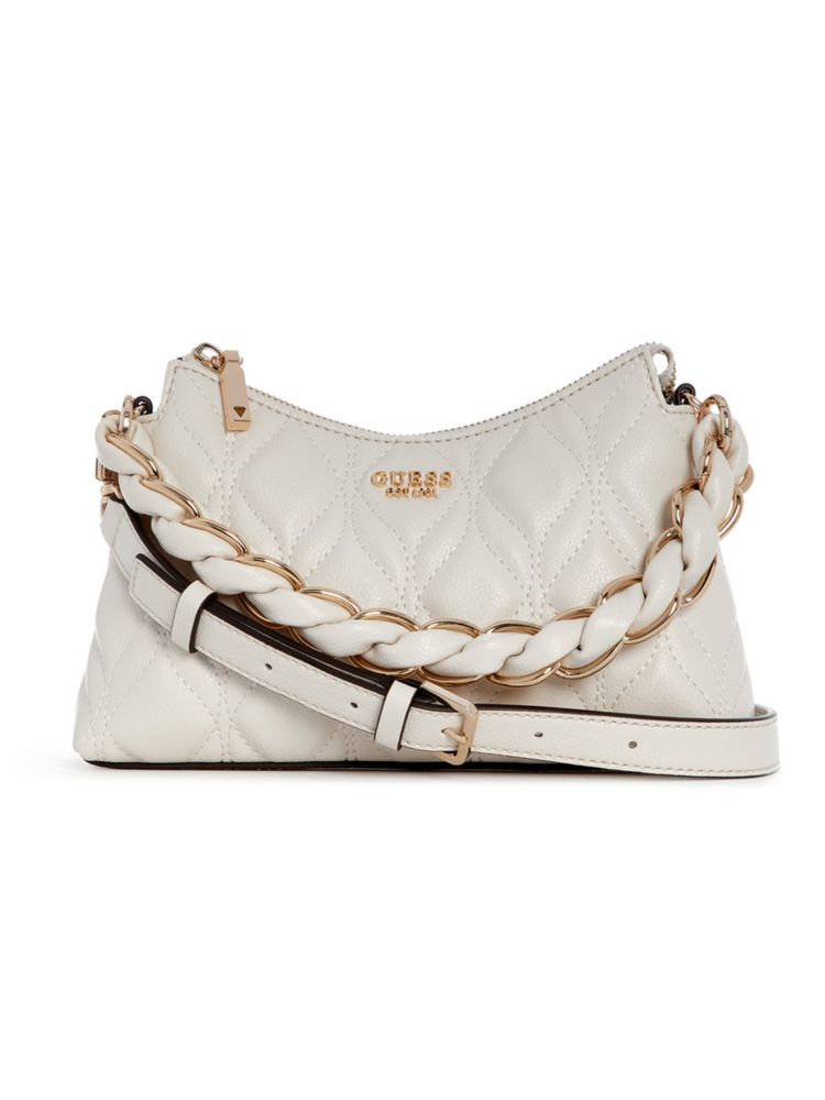 guess fashion Guess Maxine White Women Zipper Quilted Shoulder Bag-picture-27