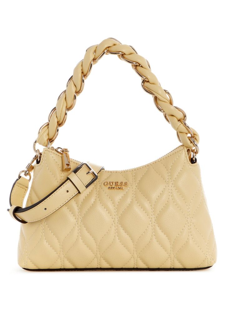 guess fashion Guess Maxine Yellow Women Zipper Quilted Shoulder Bag-picture-27