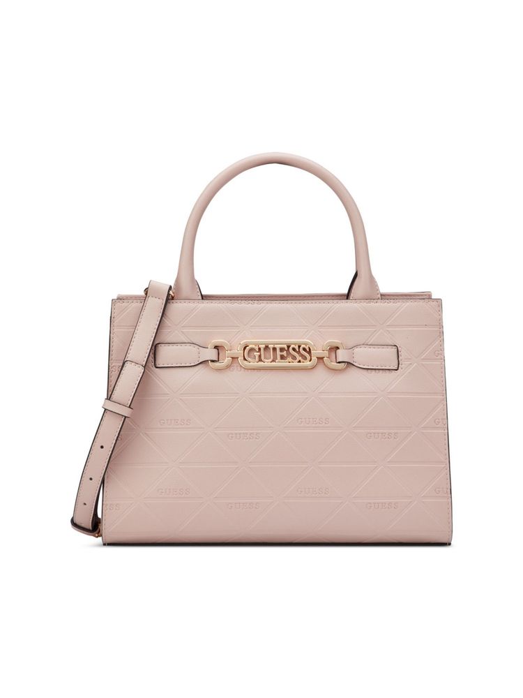 guess fashion Guess Celestia Pink Women Snap Button Textured Satchel Bag-picture-22