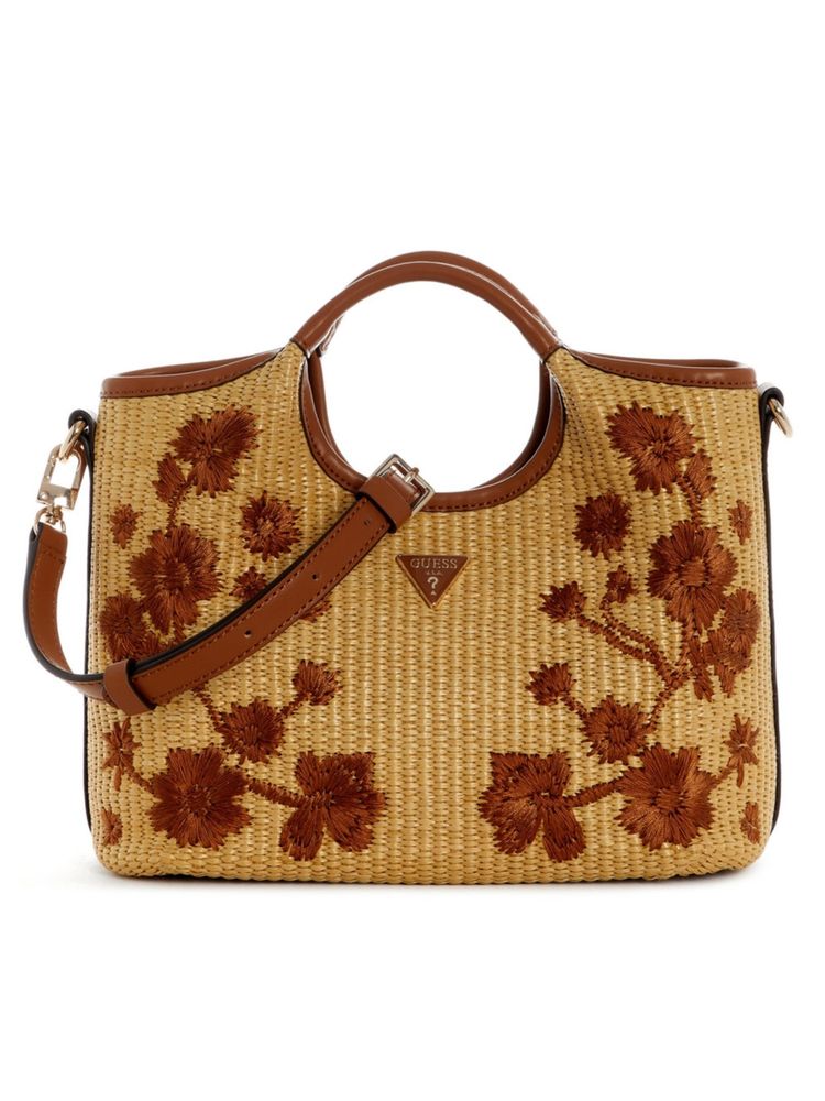 guess fashion Guess Kirsten Women Snap Button Embroidered Satchel Bag-picture-27