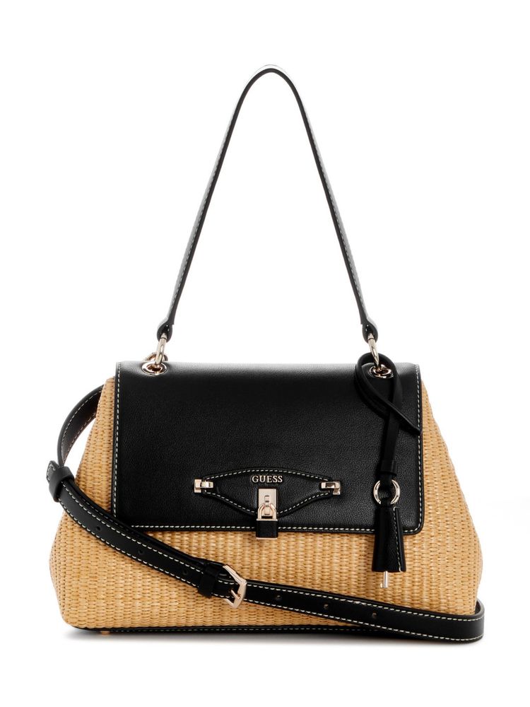 guess fashion Guess Maggie Beige Women Snap Button Solid Shoulder Bag-picture-17