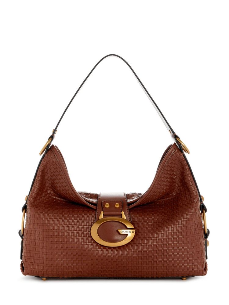 guess fashion Guess Camden Brown Women Zipper Textured Hobo Bag-picture-39