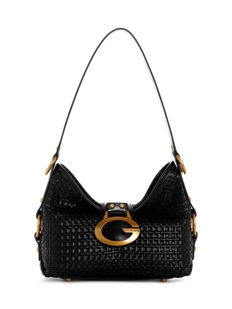 guess fashion Guess Camden Black Women Zipper Textured Hobo Bag-picture-23