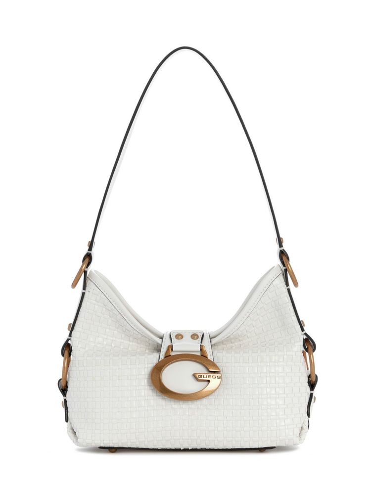 guess fashion Guess Camden White Women Zipper Textured Hobo Bag-picture-20