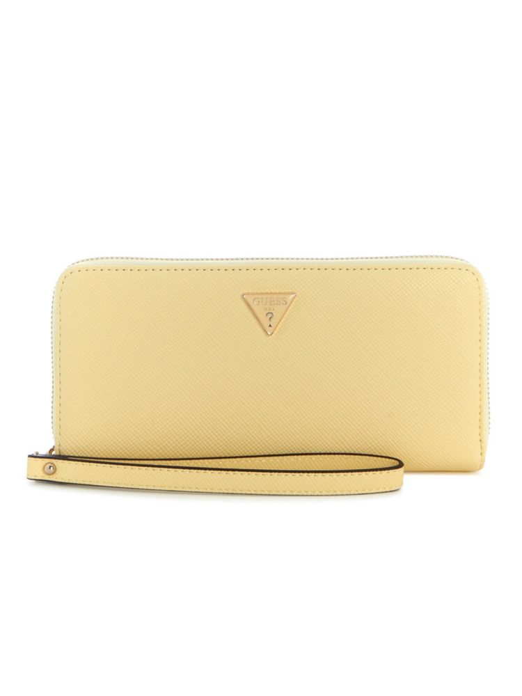 guess fashion Guess Gilda Yellow Women Zipper Textured Wristlet Wallet-picture-34