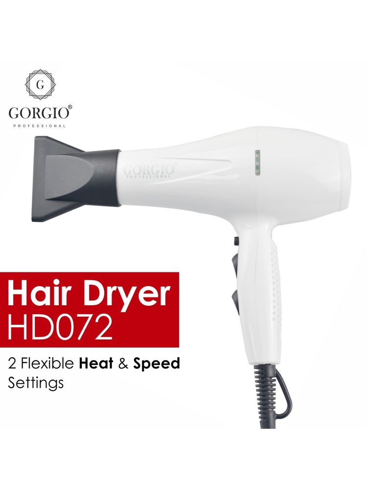Gorgio Professional Premium AC Motor With Cool Shot HairDryer HD 72(Unisex ,2 Heat 2speed setting)-image-32
