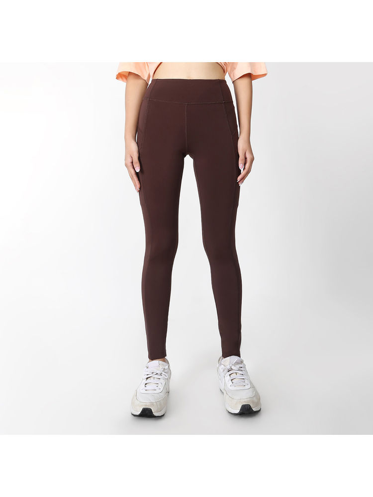 Aastey Evergreen Ankle 7/8 Length Leggings for Women Coffee Brown-picture-20