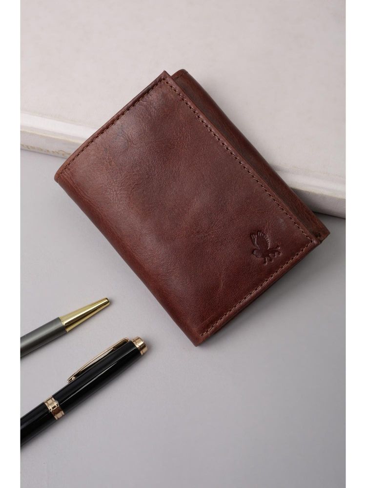Peter England Men Formal Brown Textured Wallet-picture-23